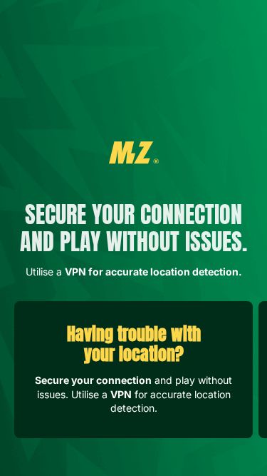 Mzansibet mobile view