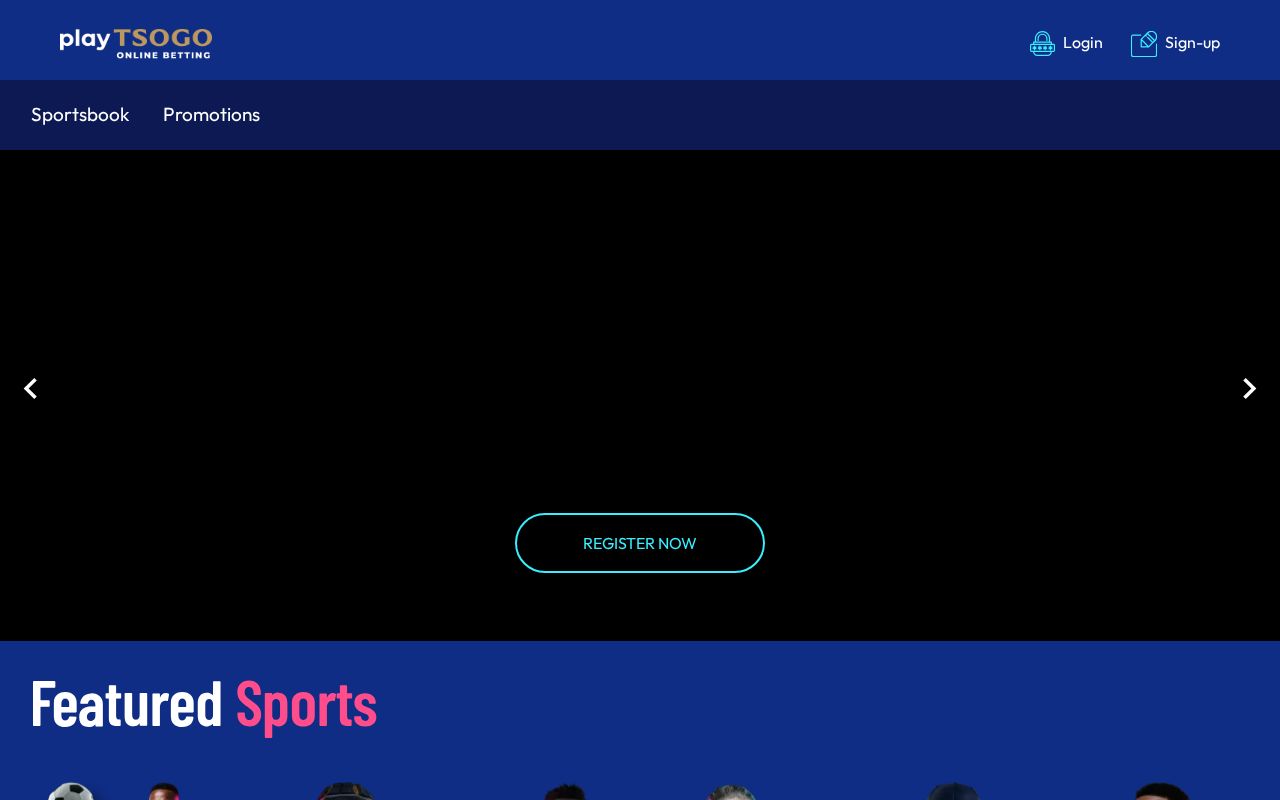 PlayTsogo desktop view