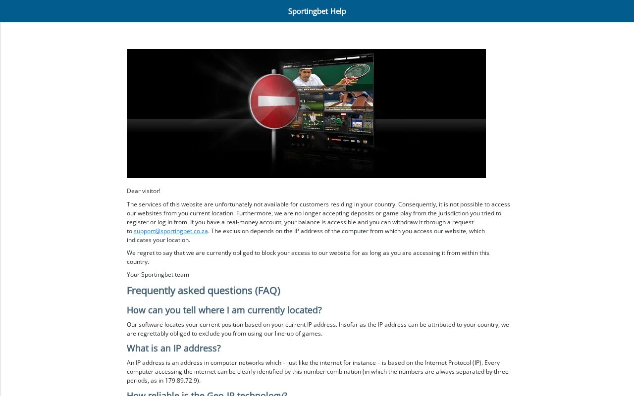 Sportingbet desktop view