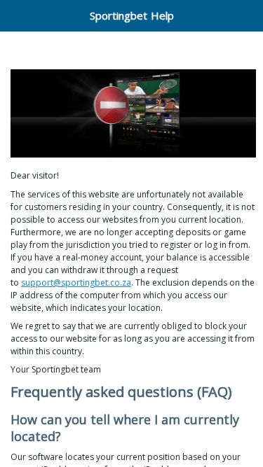 Sportingbet mobile view